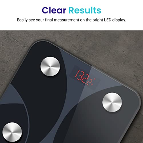 Etekcity Smart Scale for Body Weight FSA HSA Store Eligible, Bathroom Digital Weighing Scale with BMI, Body Fat, Muscle Mass, Accurate Bluetooth Home User Health Equipment Sync Apps