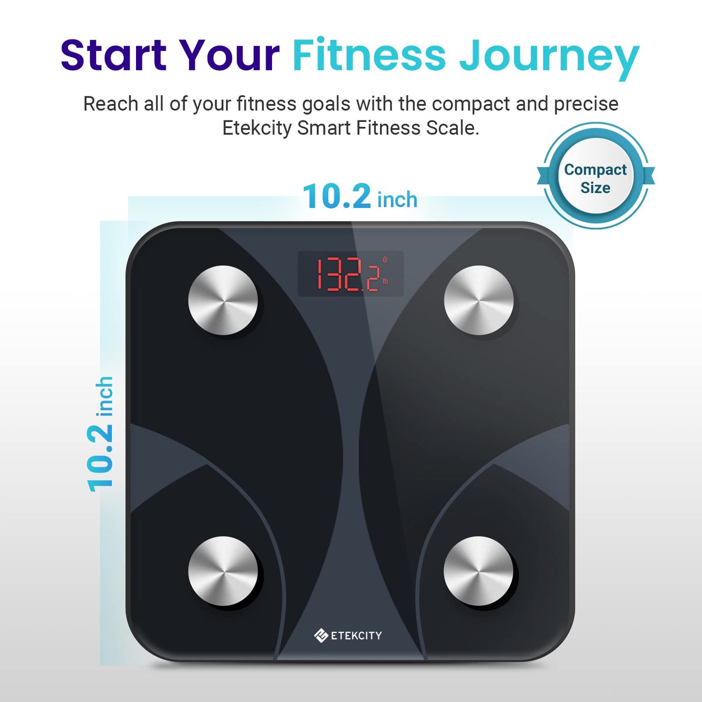 Etekcity Smart Scale for Body Weight FSA HSA Store Eligible, Bathroom Digital Weighing Scale with BMI, Body Fat, Muscle Mass, Accurate Bluetooth Home User Health Equipment Sync Apps