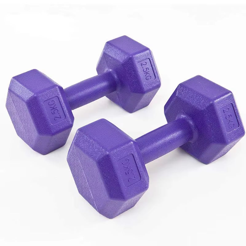 5Kg Hexagonal Dumbbell Dumbbell Household Fitness Equipment